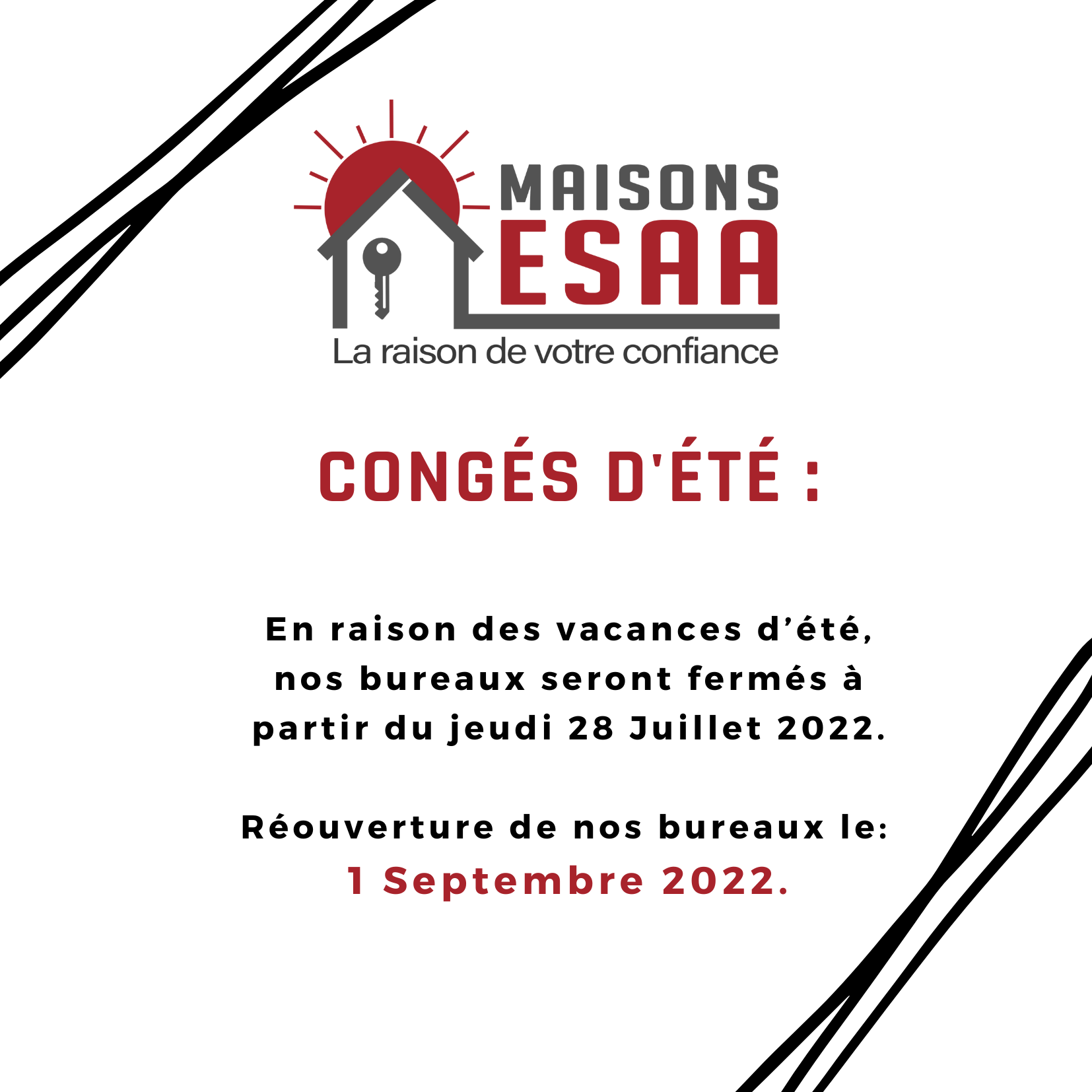 congé été esaa
